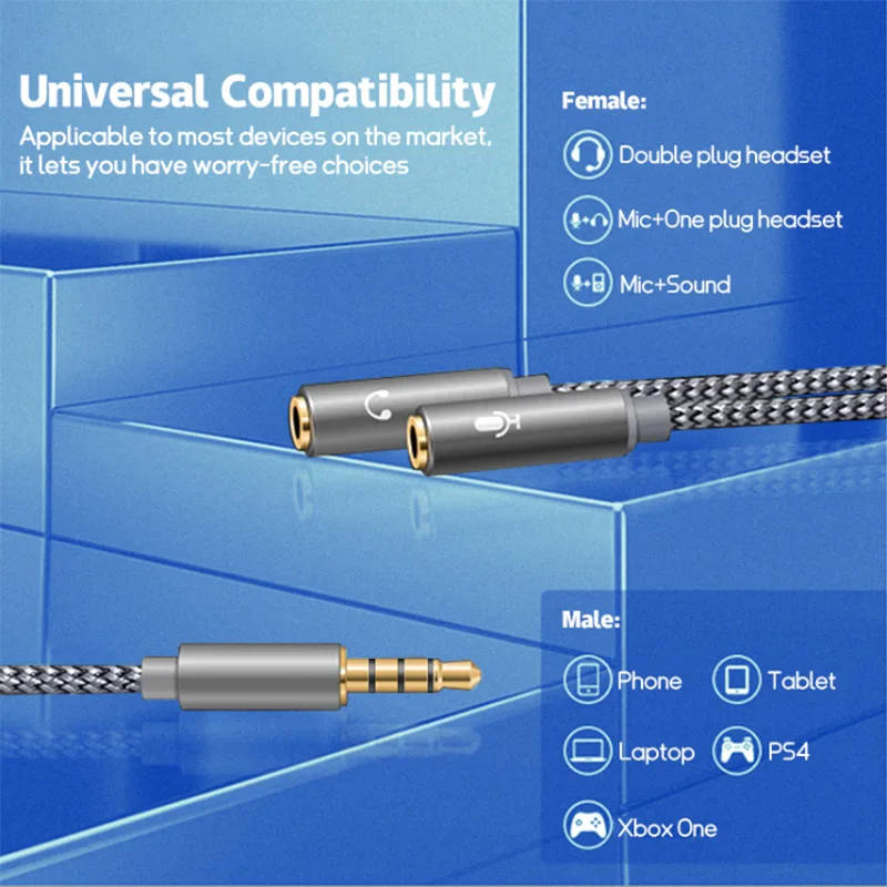 Répartiteur de casque audio 3, - Earphone Splitter Jack avis et prix